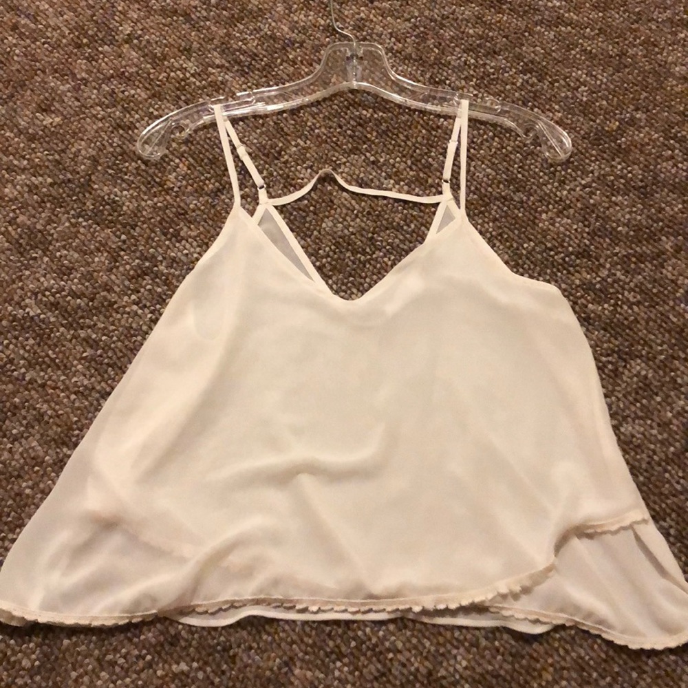 Chiffon flowy tank